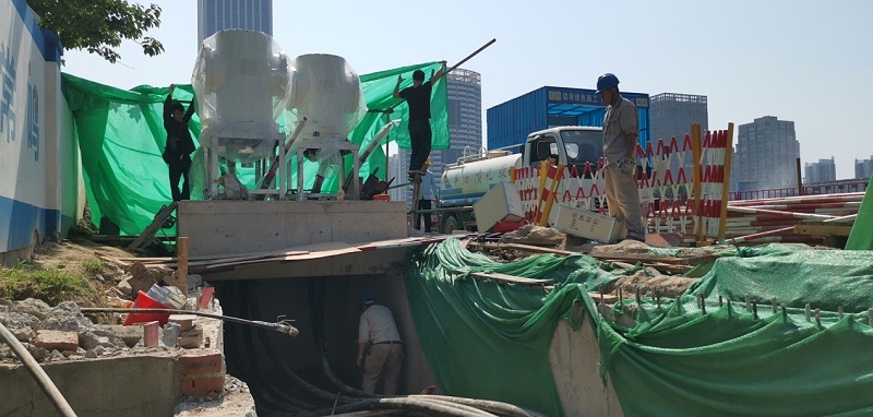 南通地铁一号线改造现场